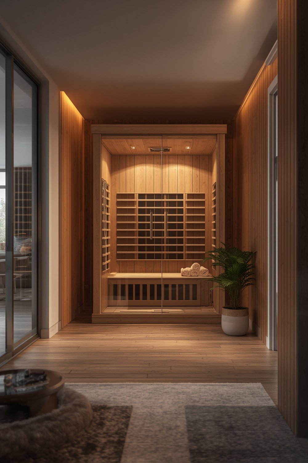 Infrared sauna home installation - Illustration 1