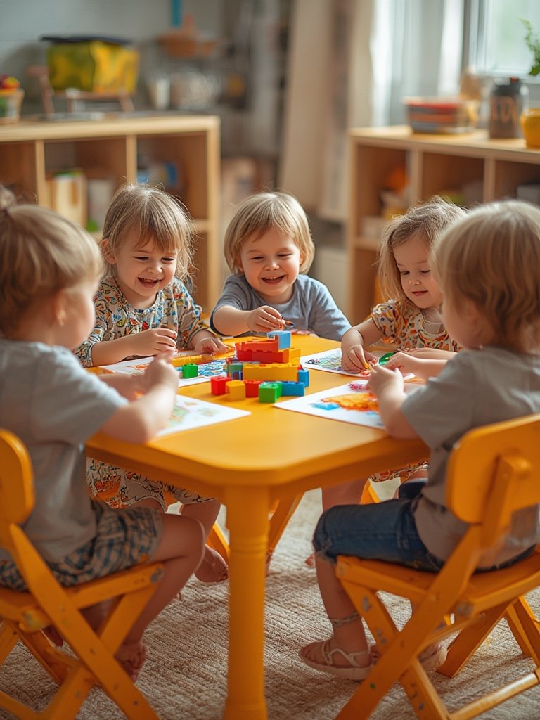 kids table in action