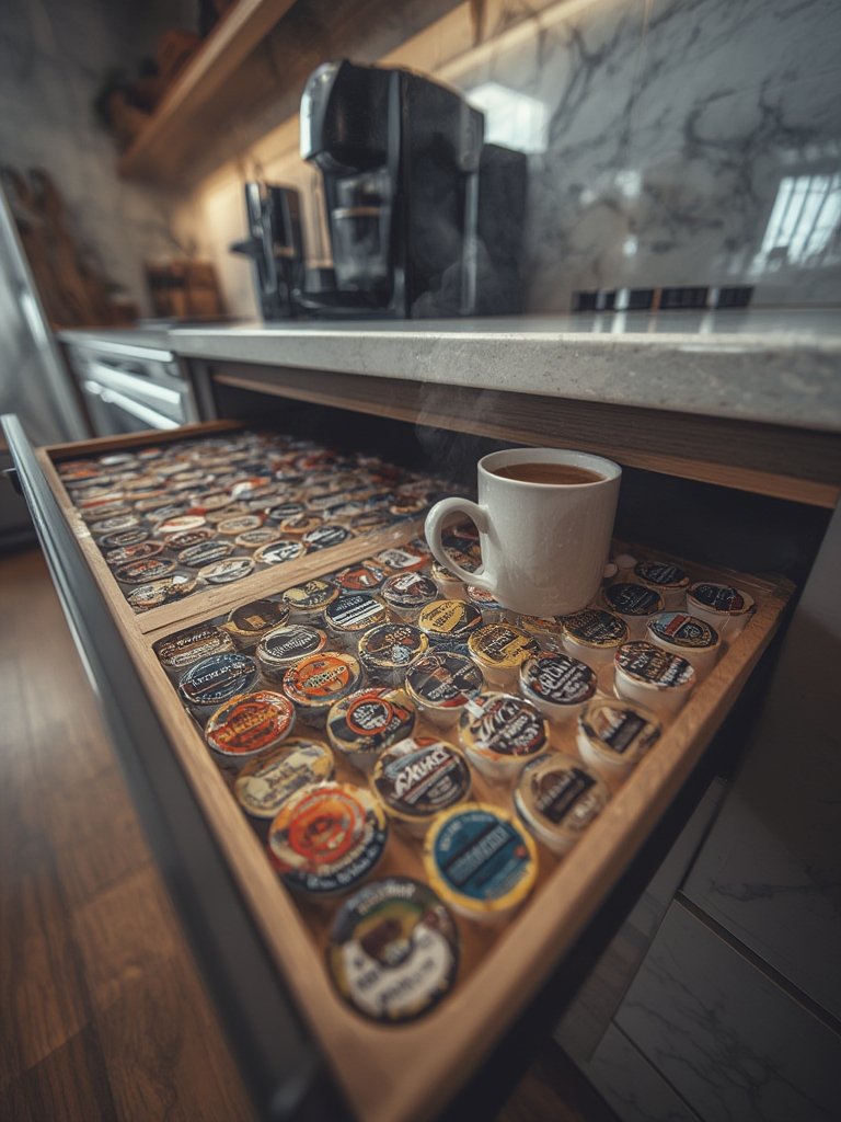 coffee drawer in action