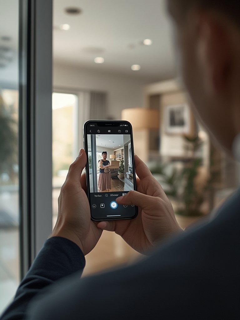 video doorbell in action