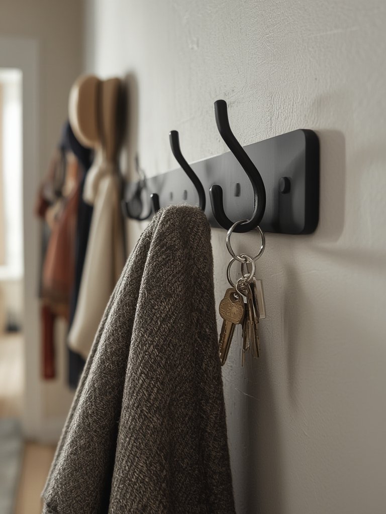 wall hooks in action