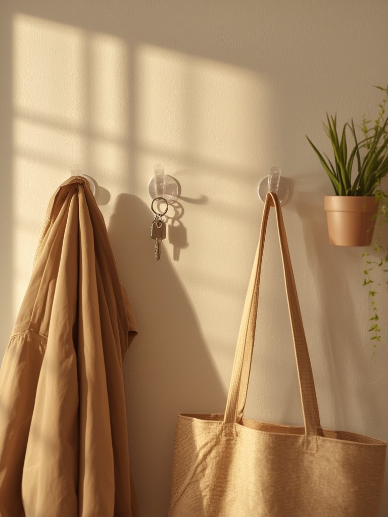 wall hooks in action