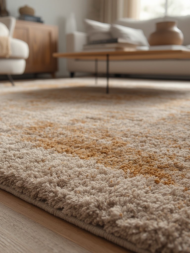 vintage rug in action