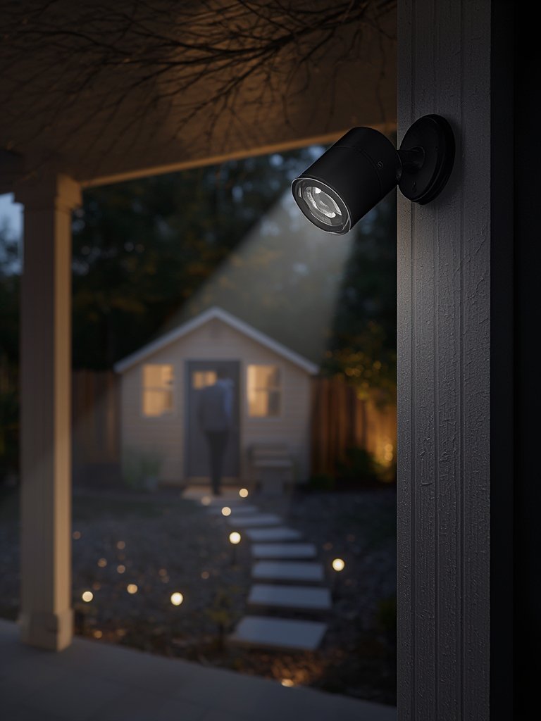 spotlight camera in action