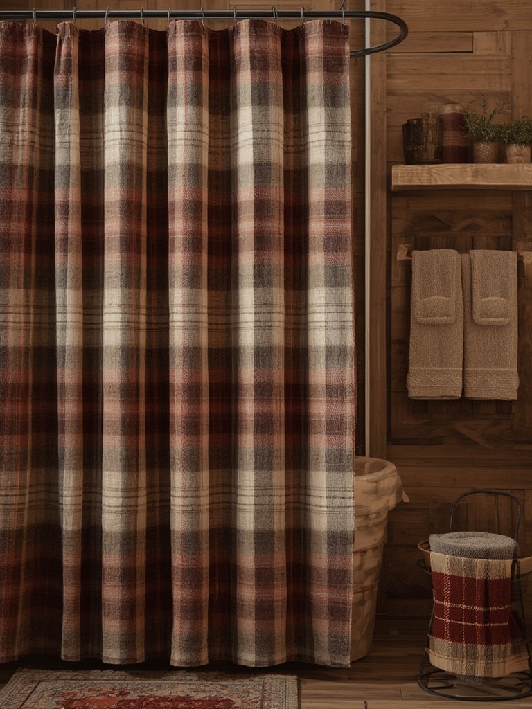 plaid shower in action