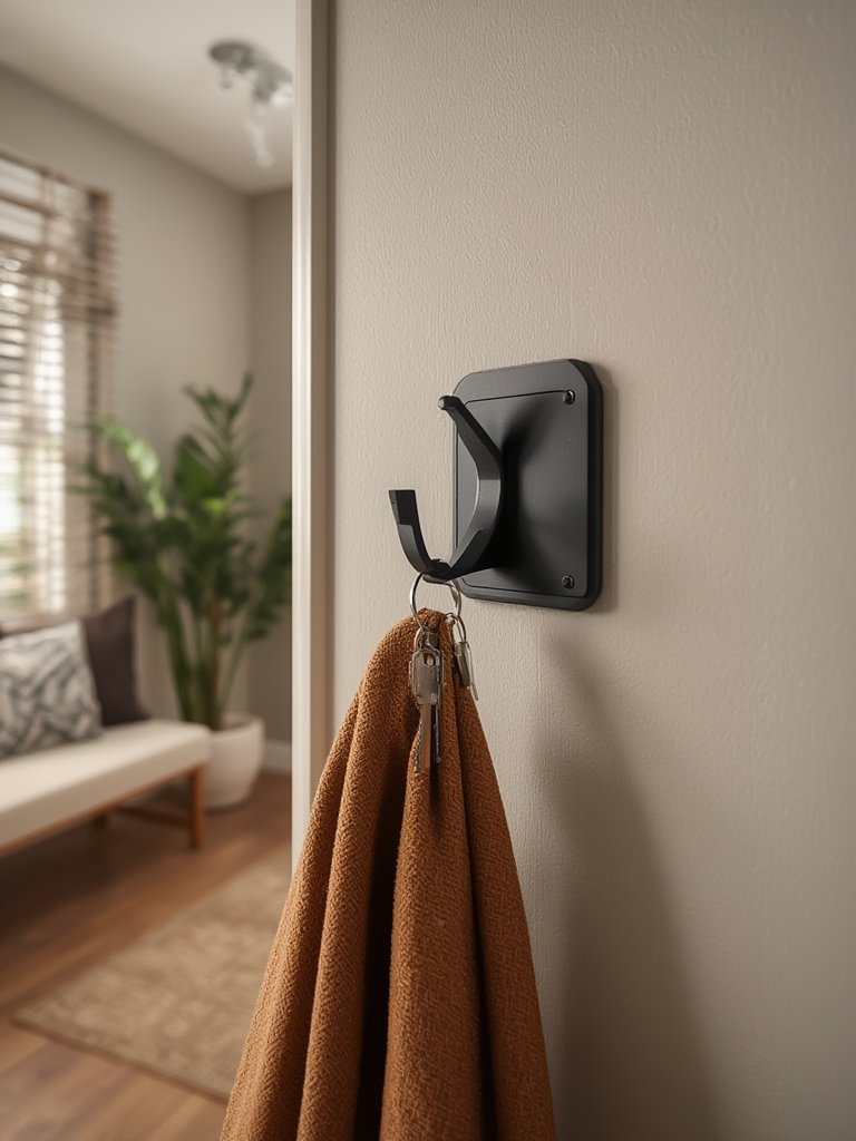 wall hooks in action