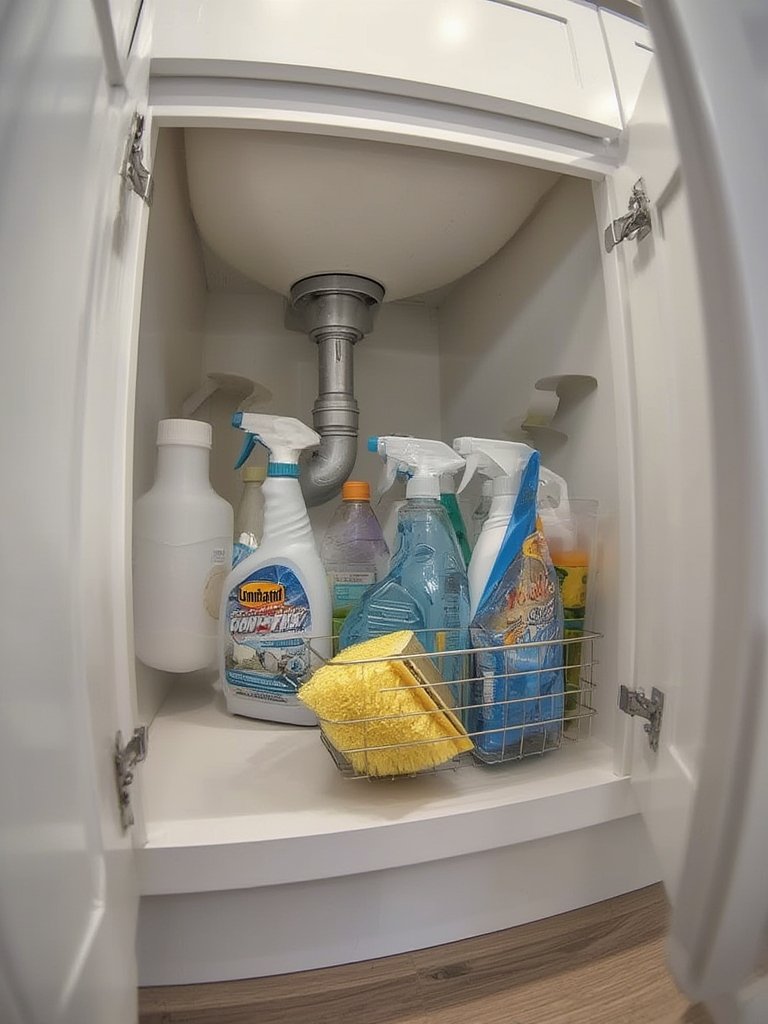 wall organizer in action