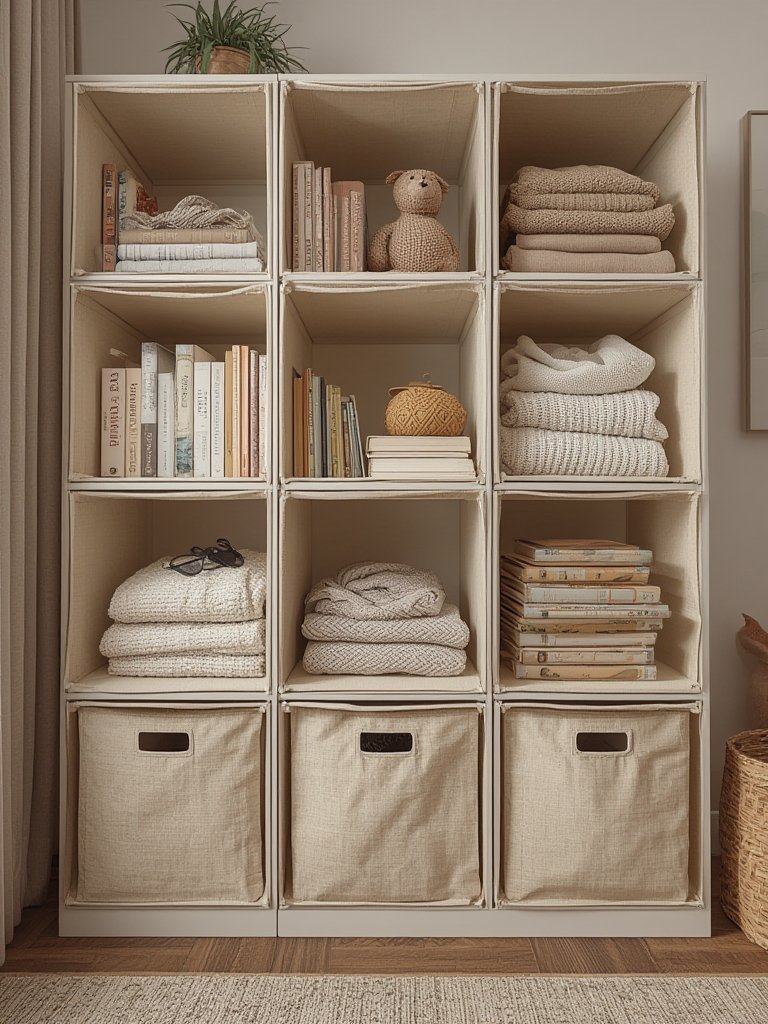 storage cubes in action