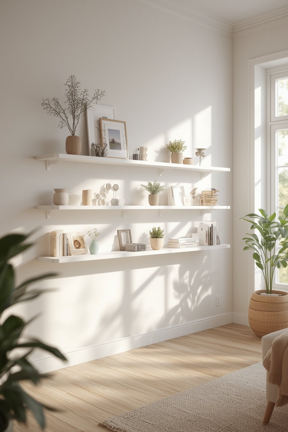 Floating shelves product view