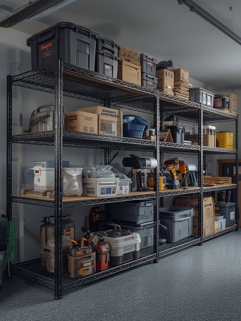 wire shelving in action