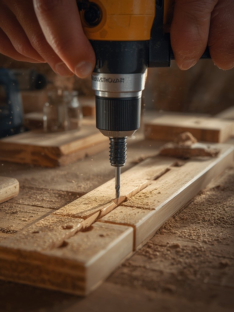 drill guide in action