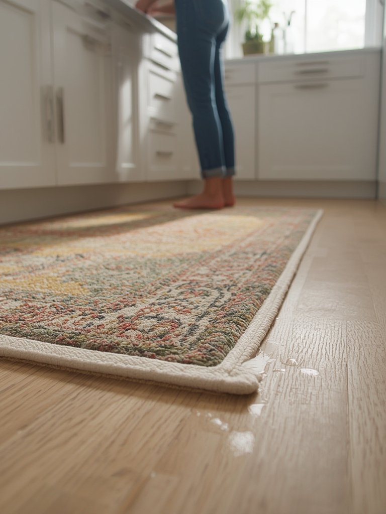 accent rug in action
