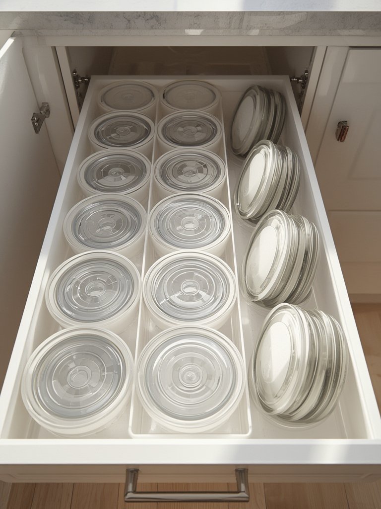 lid organizer in action