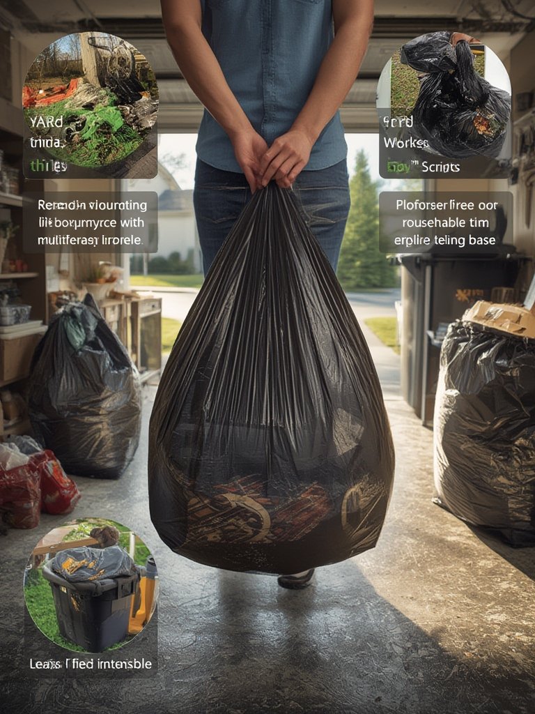 trash bags in action