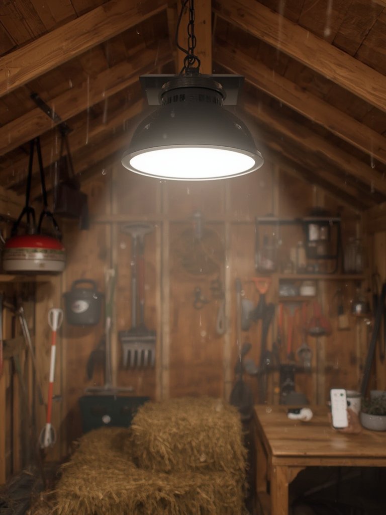 solar pendant in action