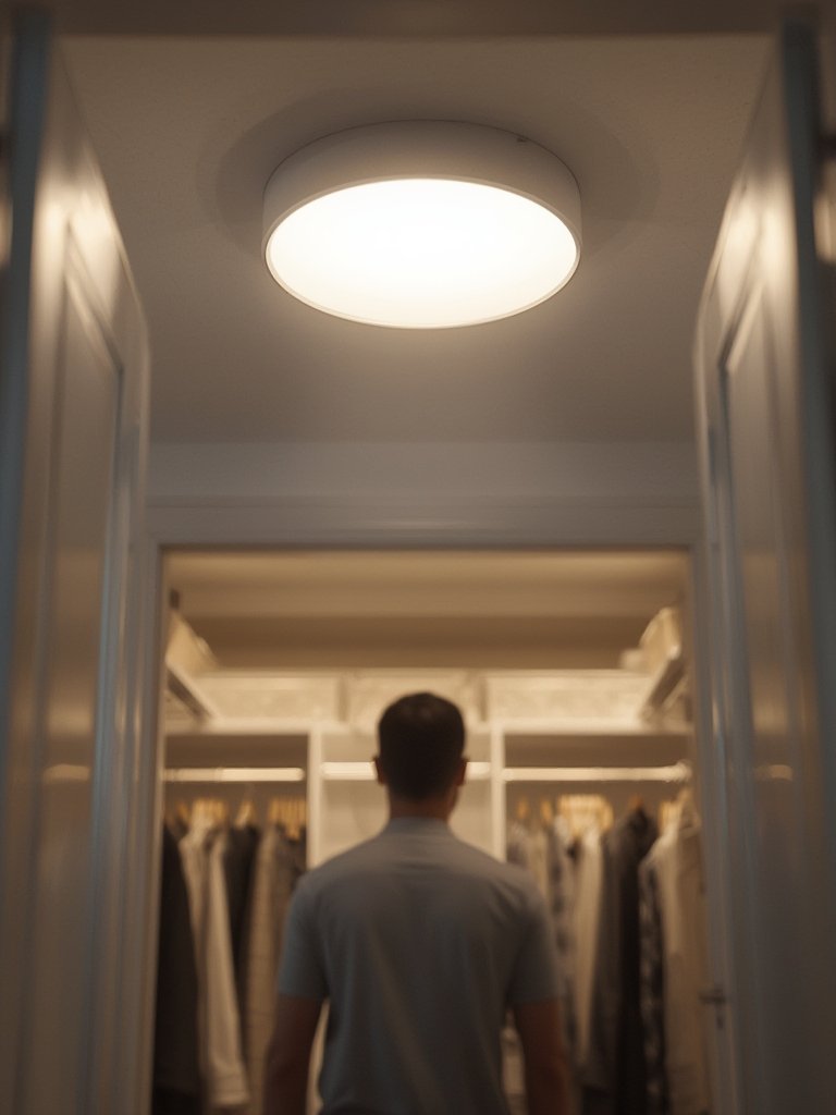 ceiling light in action