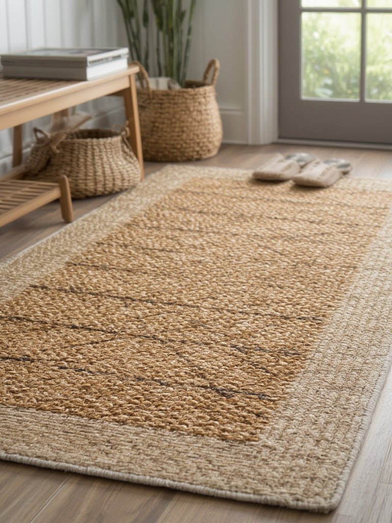 seagrass rug in action