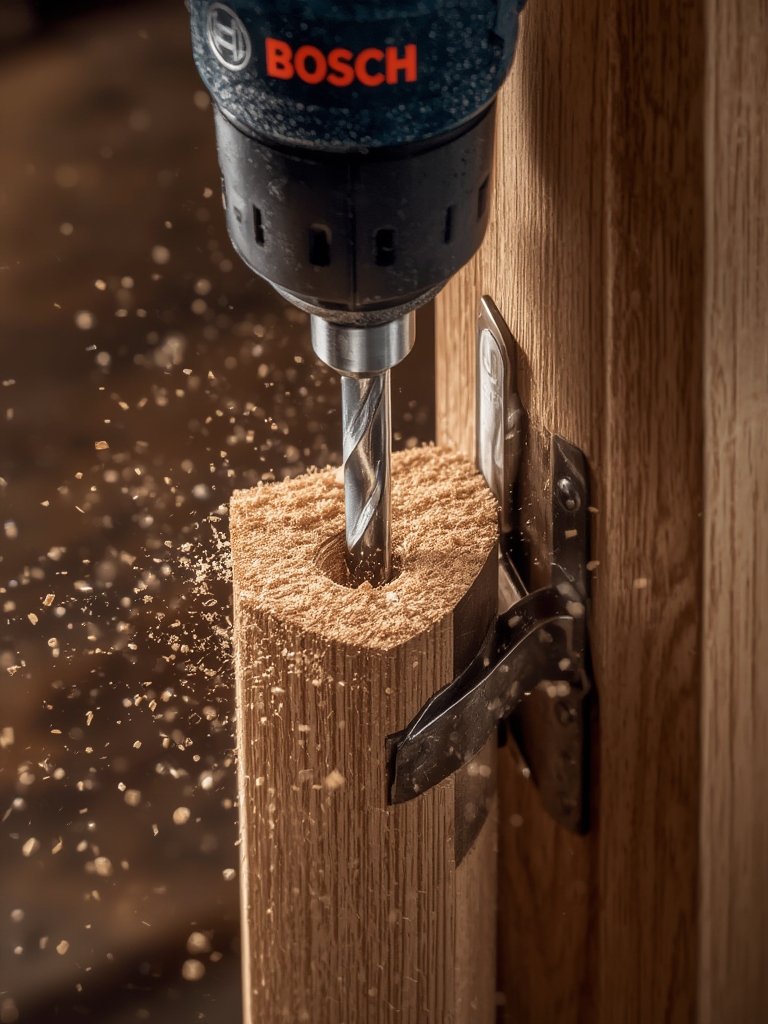 drill bits in action