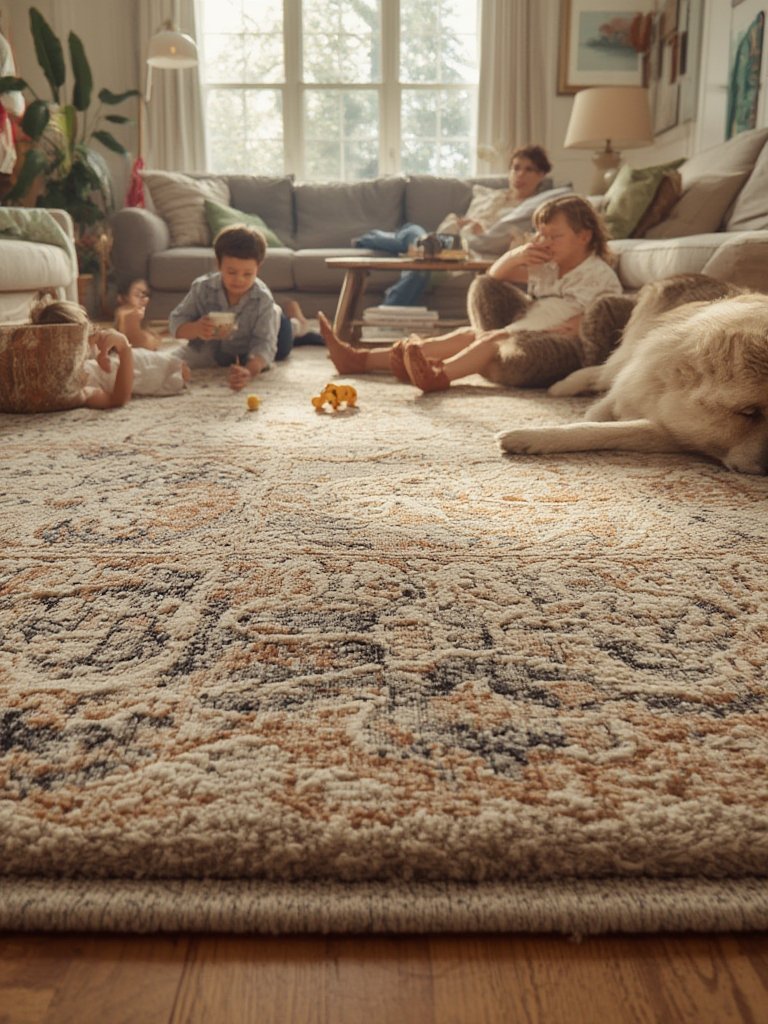 Area Rug: 7 Ultimate Secrets For An Amazing Home In 2026 2 area rug in action