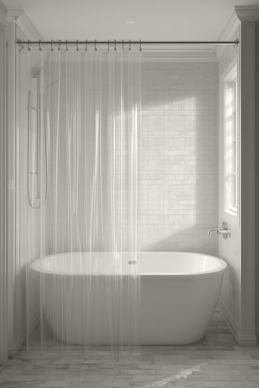 vinyl shower product view