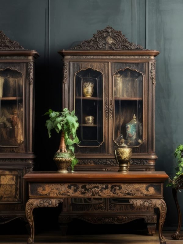 Antique furniture collection for indoor use